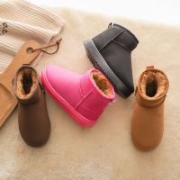 [促销]童鞋儿童雪地靴2018冬季新款女童短靴男童靴子宝宝加棉毛毛加绒鞋