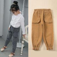 [促销]女童秋装2018新款加绒韩版宽松休闲裤春秋季儿童洋气灯芯绒长裤子