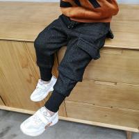 [促销]男童冬装休闲裤儿童韩版哈伦裤小男孩新款长裤宝宝加绒加厚裤子潮