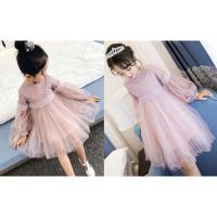 [促销]女童连衣裙夏季中大童短袖纱裙儿童裙子春秋款长袖公主裙蕾丝长裙