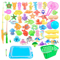 [促销][豪华40件套]儿童磁性钓鱼玩具戏水玩具池套装公园家庭广场