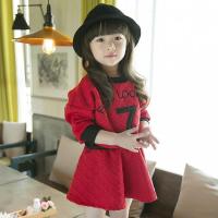 [促销]HMAE女童秋装套装中小童装洋气字母套裙春秋韩版儿童裙子两件套
