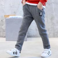 [促销][加绒加厚]童装男童秋冬裤子新款男孩长裤儿童韩版宽松运动裤