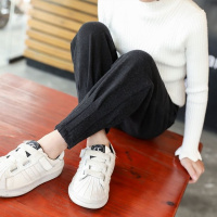 [促销]女童百搭哈伦裤儿童加厚运动裤中大童加绒萝卜裤女孩春秋休闲长裤