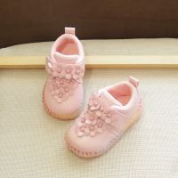 [促销]秋冬加棉公主鞋宝宝鞋女童鞋可爱软底学步鞋婴儿鞋0-3岁防滑棉鞋