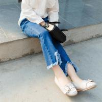 [促销]女童牛仔裤2018秋装新款韩版儿童女宝宝春秋款裤子流苏长裤喇叭裤