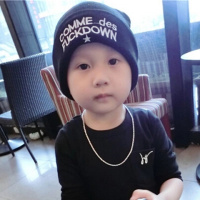 [促销]韩版1-8岁加绒2层针织套头宝宝帽子秋冬季儿童帽子男女童帽子春秋