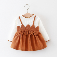 [促销]2018春秋装婴儿童装0-1-2-3岁儿童女宝宝春秋连衣裙女童公主裙子