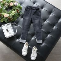 [促销]童装女童牛仔裤春秋2018新款韩版洋气中大童裤子女孩长裤休闲时尚