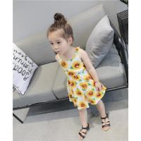 [促销]潮流芭比 纯棉向日葵带裙连衣裙韩版童装夏季新款女童公主裙子