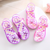 [促销]女童凉鞋2018年夏季新款防滑韩版软底儿童宝宝鞋小学生公主沙滩鞋