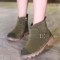 [促销]2017秋冬新款儿童马丁靴韩版女童保暖短靴男童英伦低筒加绒靴子潮