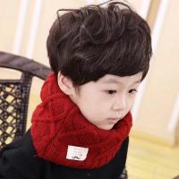 [促销]新款儿童围巾宝宝冬季加厚男童围巾秋冬女童保暖围脖小孩毛线围巾