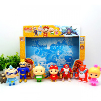 [促销]猪猪侠玩具全套猪猪侠菲菲波比动漫公仔变身战队套装儿童卡通玩具