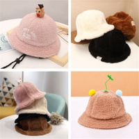 [促销]儿童渔夫帽秋冬季1-5岁2潮女宝宝帽子韩国男童女童韩版秋冬款小孩