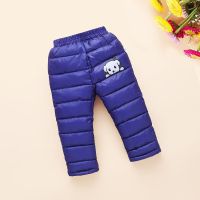 [促销]儿童羽绒棉裤加绒加厚小童保暖裤子反季冬裤新款男女宝宝韩版卡通