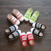 [促销]小童软底防滑单鞋 男童男宝宝松紧带帆布鞋 女童鞋休闲鞋子一脚蹬