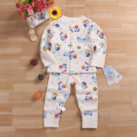 [促销]婴幼儿纯棉内衣套装秋衣秋裤宝宝秋冬居家服小童0-3岁A类开衫睡衣