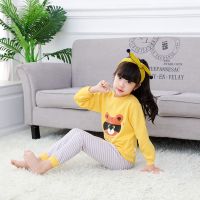 [促销]秋冬季新款儿童保暖家居服内衣套装加绒加厚男女童内衣内裤两件套