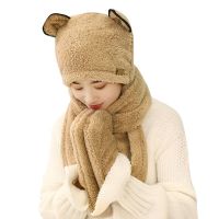 [促销]儿童帽子围巾亲子套装男童女童帽子围巾手套三件一体秋冬帽子围巾