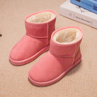 [促销]冬季儿童雪地靴女童靴子韩版加绒加厚中筒棉靴宝宝男童加棉学生靴