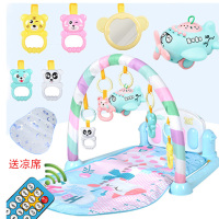[促销]充电+遥控]宝宝脚踏琴健身架婴儿床摇铃早教投影故事机玩具 钢琴