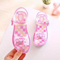[促销]2018夏季时尚女童沙滩凉鞋中大童学生6-7-8-9岁塑料水晶公主凉鞋