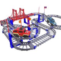 [促销]托马斯小火车套装轨道赛车玩具儿童轨道玩具车多层电动小汽车拼装