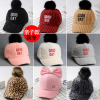 [促销]韩版儿童帽鸭舌帽秋冬季女婴儿帽子保暖棒球帽男灯芯绒帽亲子款