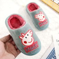 [促销]冬季儿童棉拖鞋可爱宝宝室内棉拖包跟男童女童防滑保暖小孩拖鞋