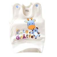 [促销]双层纯棉婴儿背心儿马甲男童女宝宝儿童带保暖背心打底内衣春秋冬装小童贴身套头肩扣高腰护肚马夹A类服饰童装