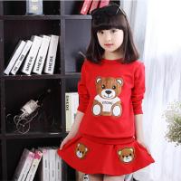 [促销]2018新款童装女童秋装套装公主女孩长袖春秋套裙春秋两件套潮