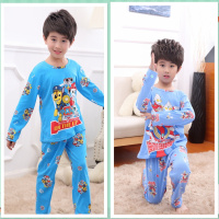 [促销]儿童睡衣薄款长袖套装春秋季男女童家居服宝宝女孩睡衣牛奶丝睡衣