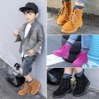 [促销]2018春秋靴子磨砂女童马丁靴宝宝短靴冬儿童鞋男童单靴英伦风皮靴