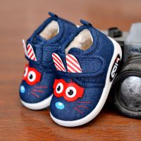 [促销]宝宝鞋子1-3岁鞋女童秋冬男幼儿软底帆布鞋小童保暖加绒棉鞋板鞋2