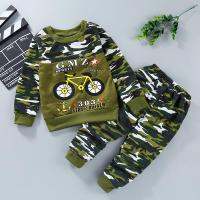 [促销]儿童秋装迷彩服套装2018新款童装男童女童秋季男孩长袖运动套装潮