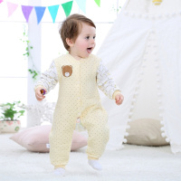 [促销]婴儿连体衣春秋3层保暖衣儿0-1岁夹棉哈衣男女宝宝保暖打底衣
