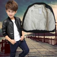 [促销]男童皮衣外套2018新款童装秋款PU皮夹克上衣男孩中大童韩版童装