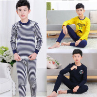 [促销][加绒 加厚 ]青少年保暖内衣套装男孩儿童保暖内衣 男孩中大童加绒加厚保暖内衣初中学生男童保暖内衣[8--18岁