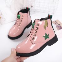 [促销]2018秋冬新款女童靴子公主短靴儿童韩版马丁靴保暖小女孩学生棉靴