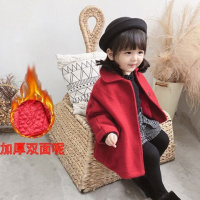 [促销]女童毛呢外套2018新款秋冬装女宝宝加厚呢子大衣儿童韩版洋气风衣