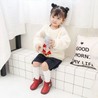 [促销]品牌秋冬女童宝宝棉皮靴公主鞋英伦风宝宝棉鞋1-3岁小皮鞋蝴蝶结