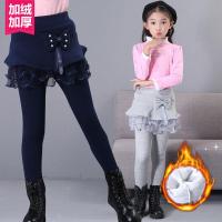 [促销]女童打底裤秋冬裤裙2018新款儿童裙裤假两件秋装加绒加厚裤子大童
