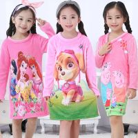 [促销]秋冬季儿童睡裙法兰绒长袖宝宝小女孩公主薄睡衣女童连衣裙家居服