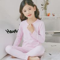 [促销]春秋冬季女孩长袖保暖睡衣女童可爱内衣中大童宝宝加厚套装家居服