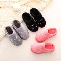 [促销]秋冬季一家三口亲子儿童棉拖鞋厚底男女童卡通软底防滑宝宝棉拖鞋