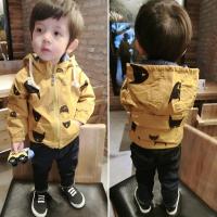 [促销][36.9再降价抢300件,抢完恢复39.9]2017男童外套上衣夹克冲锋衣儿童宝宝1-5周岁5潮童装冬款加