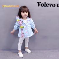 [促销]女宝宝秋装新款外套韩版女童卡通风衣长袖秋季童装上衣宝宝外套