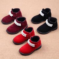 [促销]女童靴子冬季新款1-3-6岁9公主短靴宝宝棉鞋加绒中大童儿童雪地靴