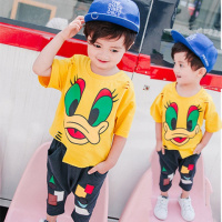 [促销]童装男童套装1男宝宝夏装2小孩衣服3春秋装4儿童套装男5岁女童6潮